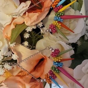 Colorful Spike Earrings